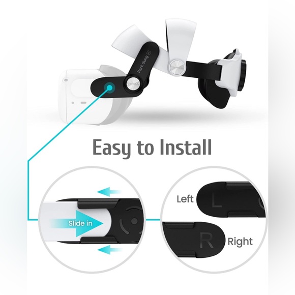 Oculus Meta Quest 2 Adjustable Head Strap, Fully Balanced for Adults & Kids NEW - Picture 2 of 15